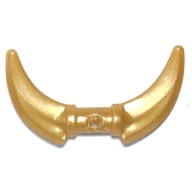 Lego zbraň hák se dvěma čepelemi, zlatá (37341e PEARL GOLD)
